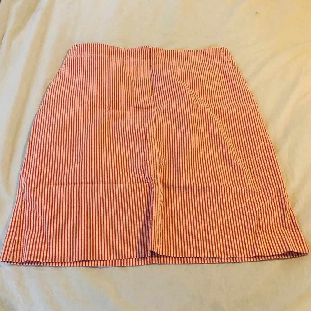 Seersucker skirt